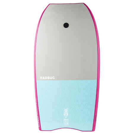 100 Bodyboard with wrist leash - Pink