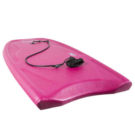100 Bodyboard with wrist leash - Pink