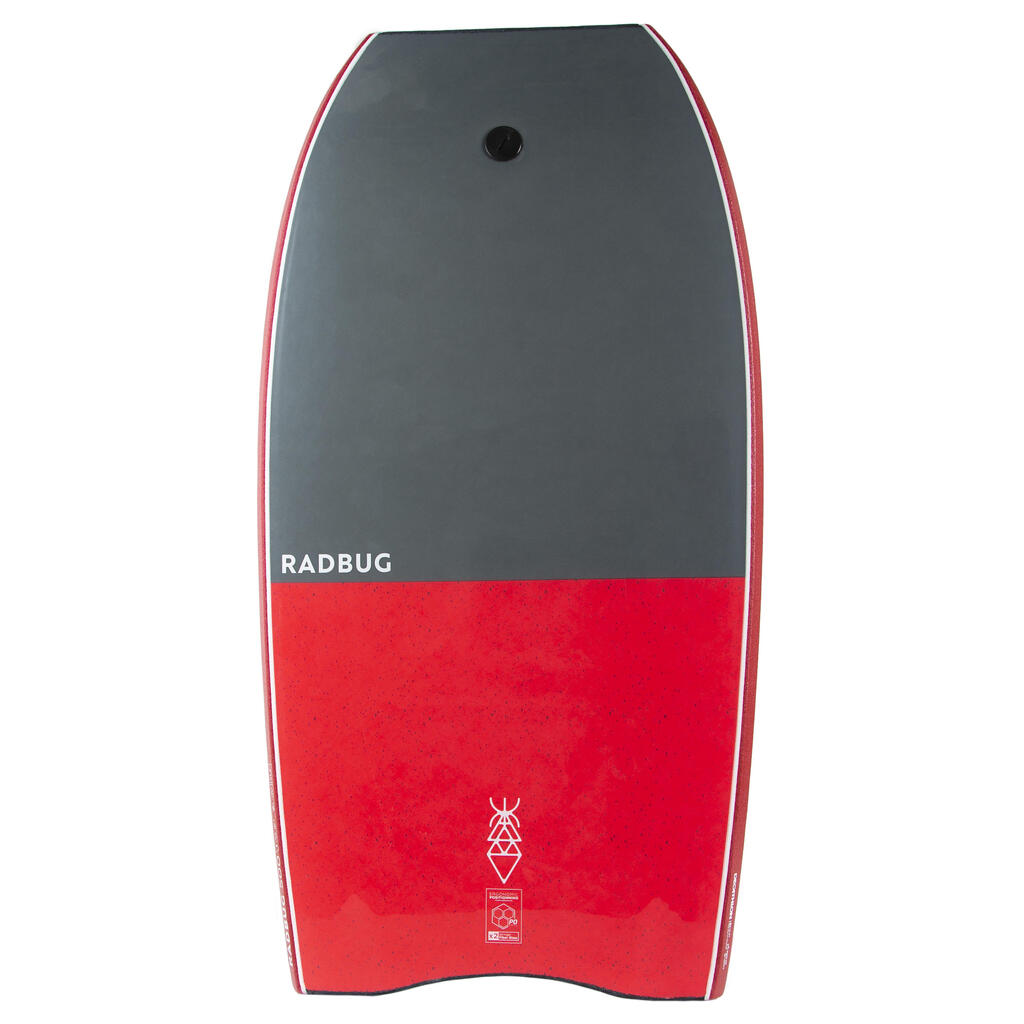 Bodyboard 500 pink white with leash