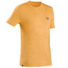 Чоловіча футболка TRAVEL 500 для трекінгу, з вовни мериноса - Жовта -- 8573960
