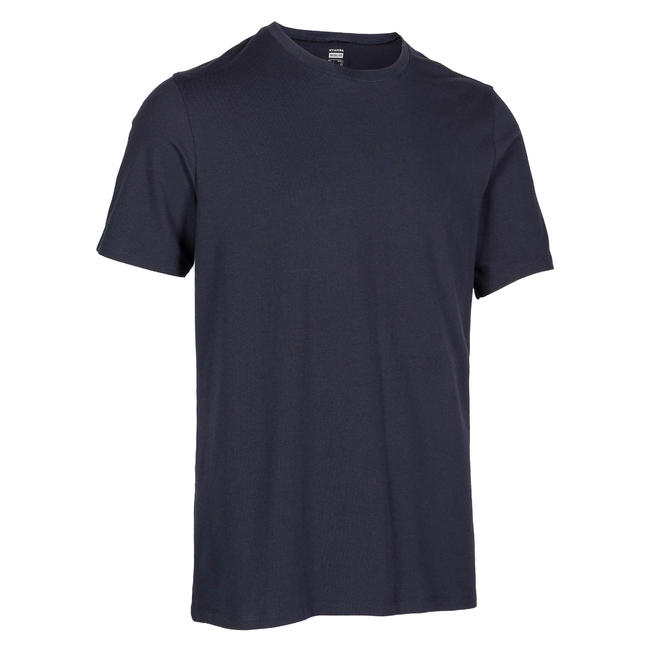 Men's Gym T-Shirt Regular Fit 500 - Navy Blue