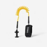 Leash biceps bodyboard 500 jaune avec plug