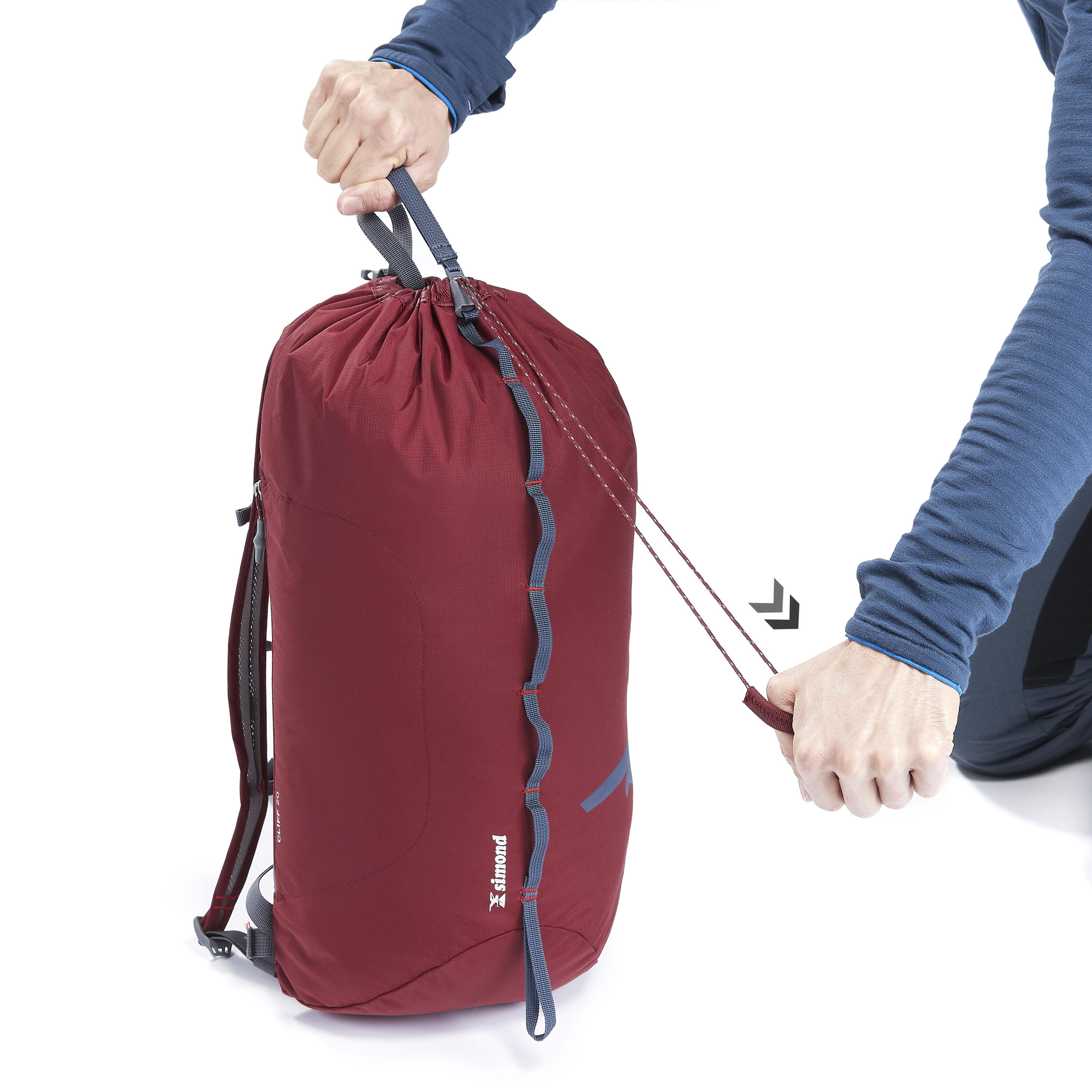 Climbing Backpack 20 Litres - Cliff 20 Burgundy 6/10