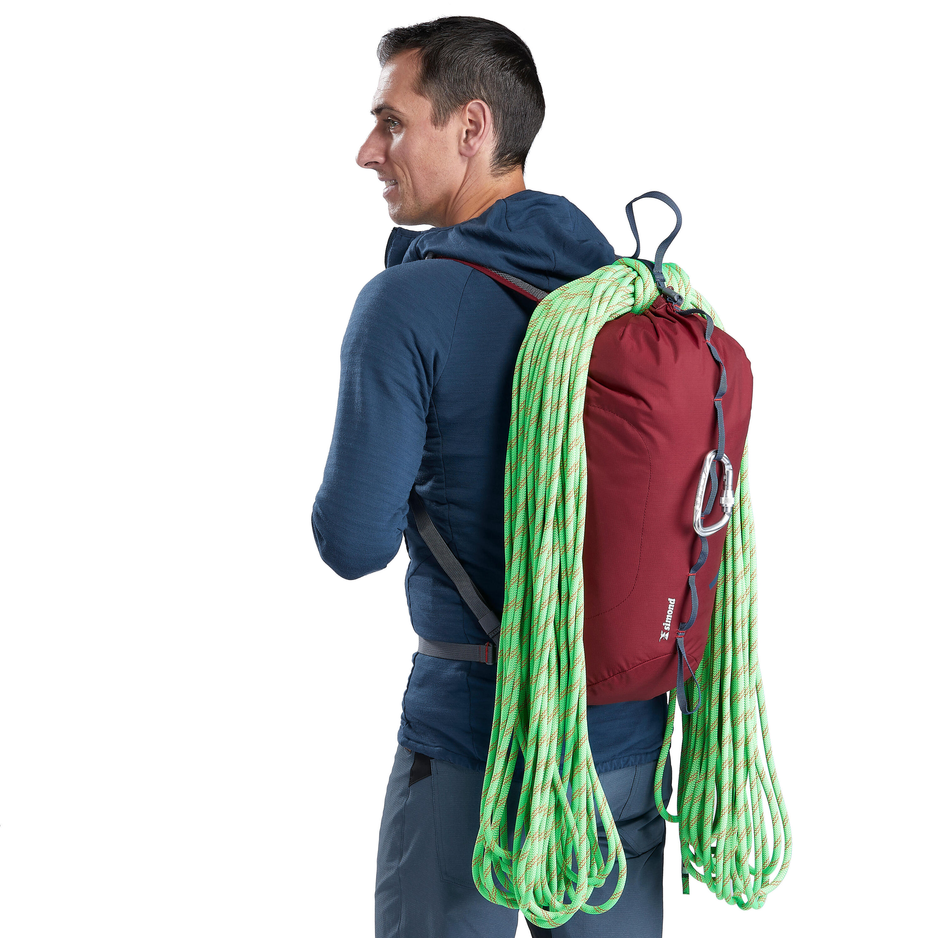 Climbing Backpack 20 Litres - Cliff 20 Burgundy 3/10