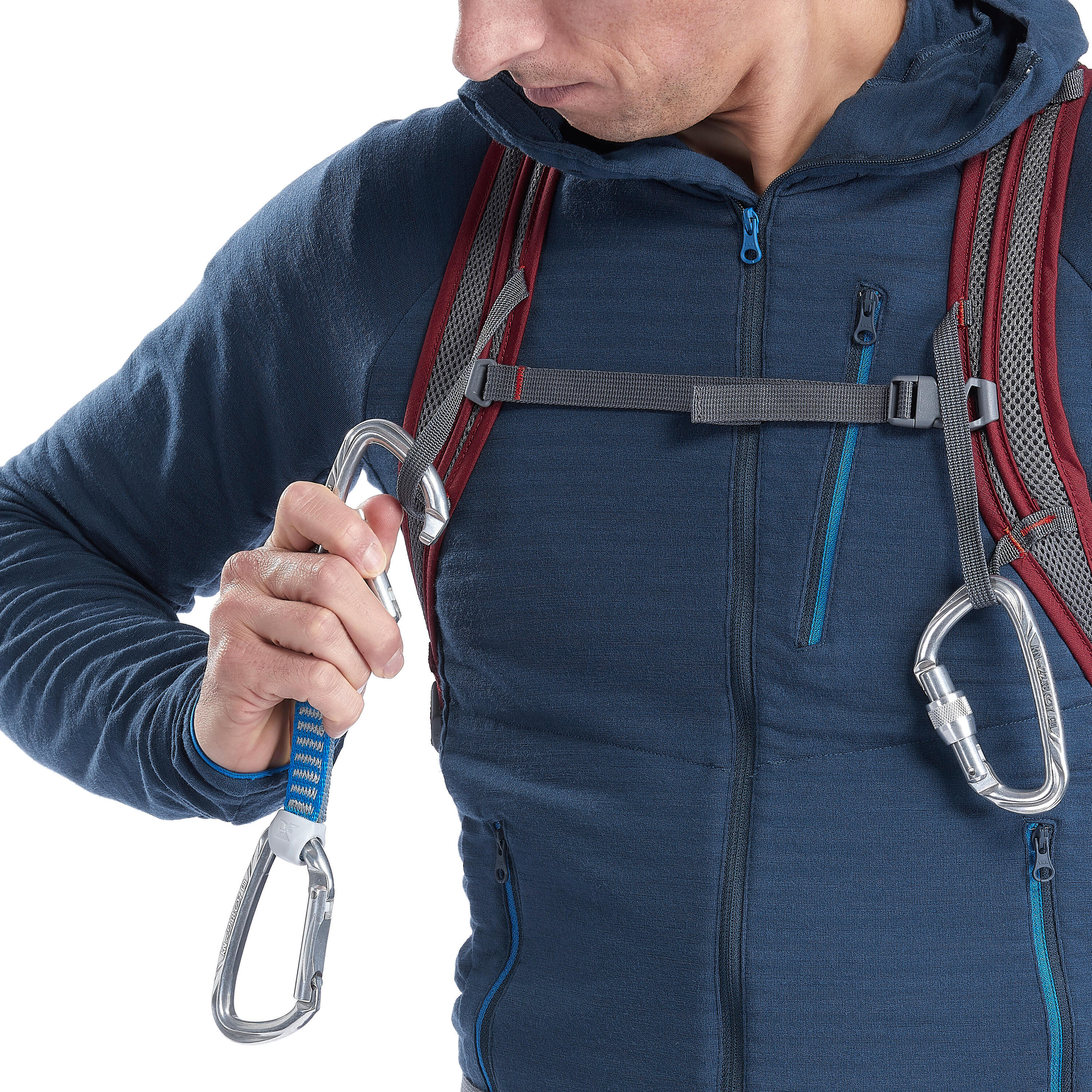 Climbing Backpack 20 Litres - Cliff 20 Burgundy 7/10