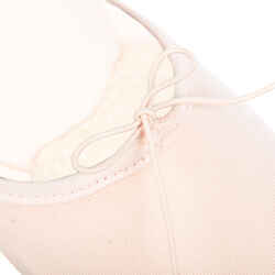 Split-Sole Stretch Canvas Demi-Pointe Ballet Shoes - Salmon Pink