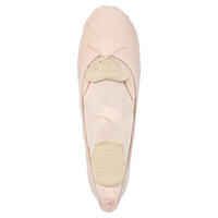 Stretch Canvas Split-Sole Demi-Pointe Ballet Shoes Size 7 to 7.5 - Salmon