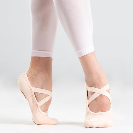 Stretch Canvas Split Sole Demi Pointe Ballet Shoes