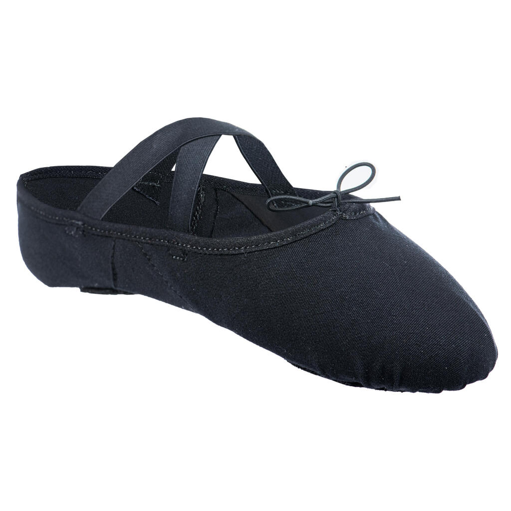 Ballettschuhe geteilte Sohle Stretch-Leinen Gr. 41‒42 lachsfarben