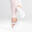 Balletschoenen stretch canvas demi-pointes met splitzool wit maat 41-42