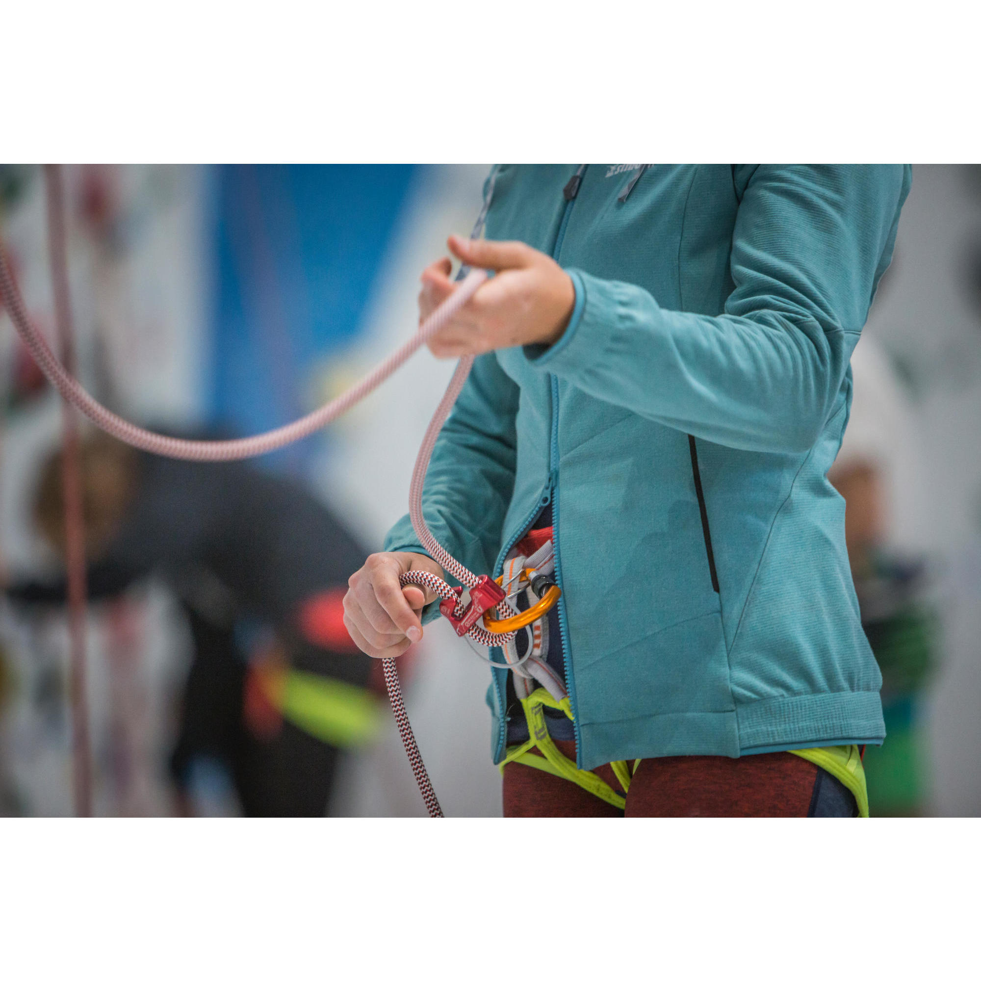 WOMEN'S STRETCH CLIMBING FLEECE - VERTIKA TURQUOISE