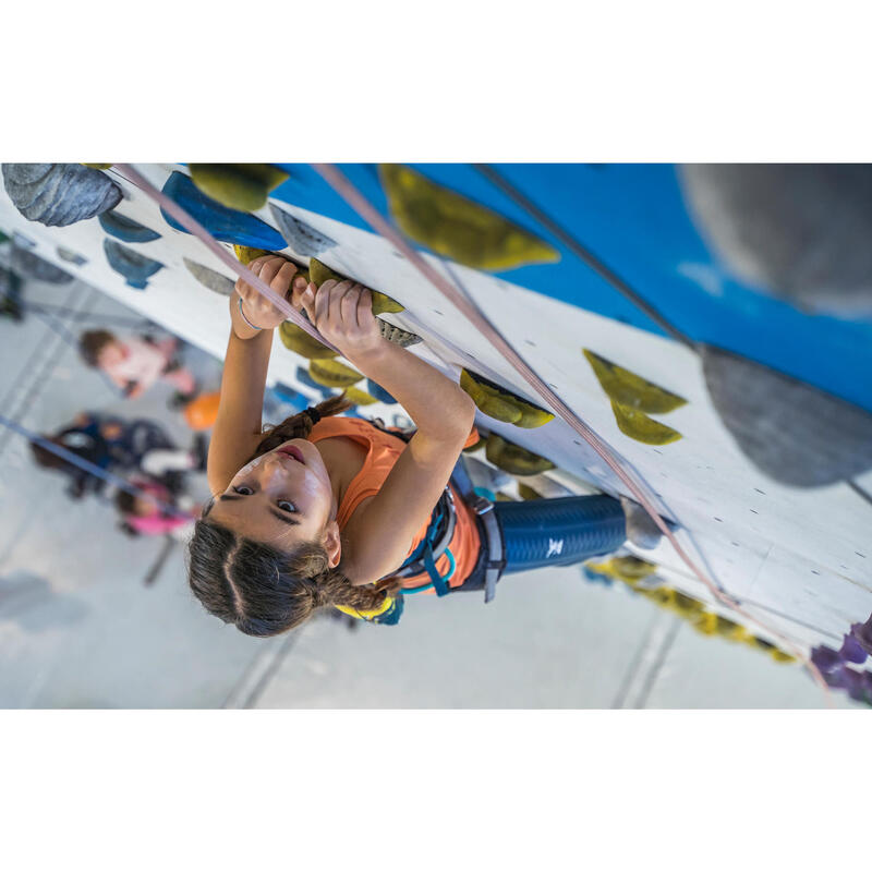 Camiseta de escalada y montaña tirantes Niños 7-15 años Simond Jumbo salmón