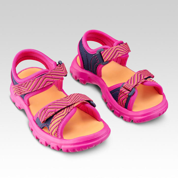 KID'S HIKING SANDALS MH100 - PINK SIZE 7 TO 12.5 - Decathlon
