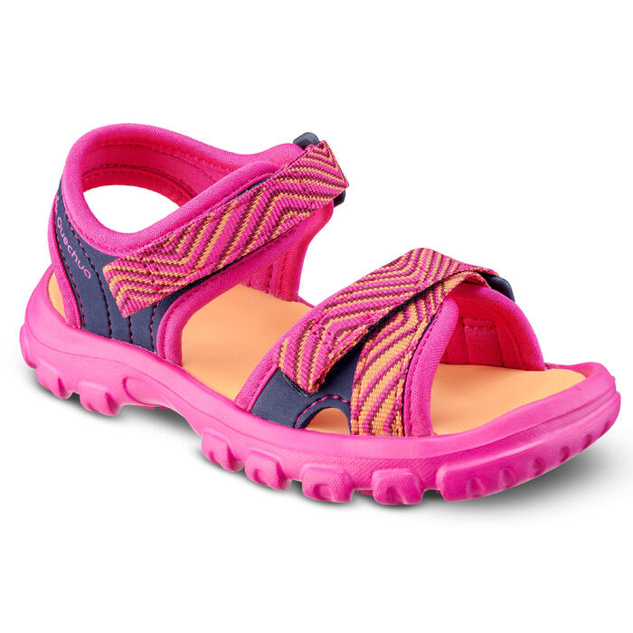 KID'S HIKING SANDALS MH100 PINK SIZE 7 TO 12.5 Decathlon