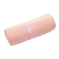 Microfibre towel XL 110 x 175 cm - striped, dusky pink