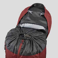 Mochila de montaña y trekking 70L Forclaz Trek100 Easyfit. Funda impermeable