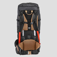 Crni muški ranac za planinarenje TREK 100 EASIFIT (50 l)