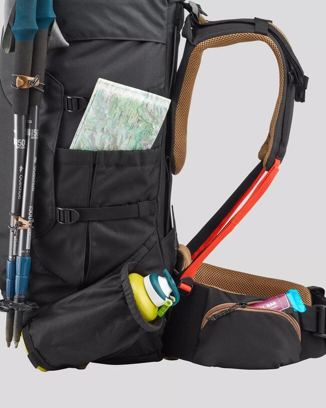 Rugzak MT 100 Easyfit 50L voor heren zwart