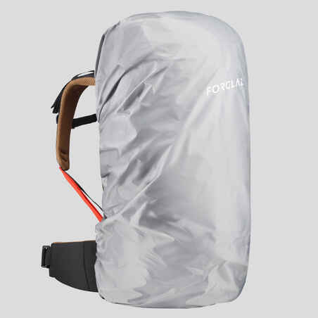 Mochila de montaña y trekking 50L Forclaz Trek100 Easyfit. Funda impermeable