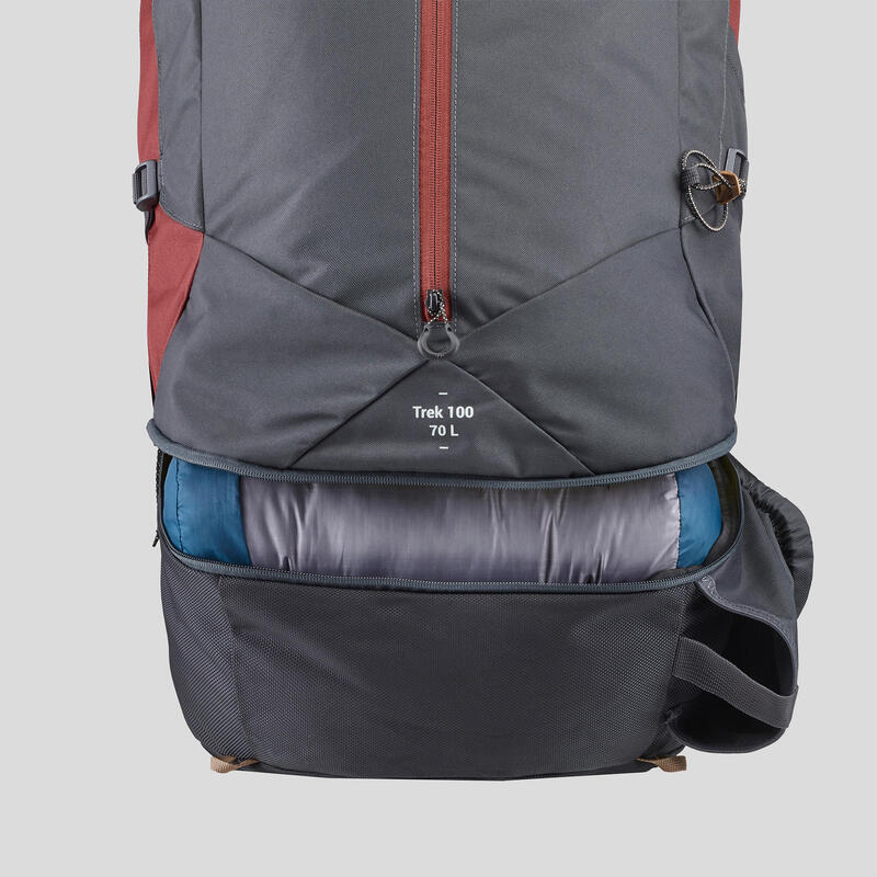 Erkek Outdoor Trekking Sırt Çantası - 70L - MT100 Easyfit