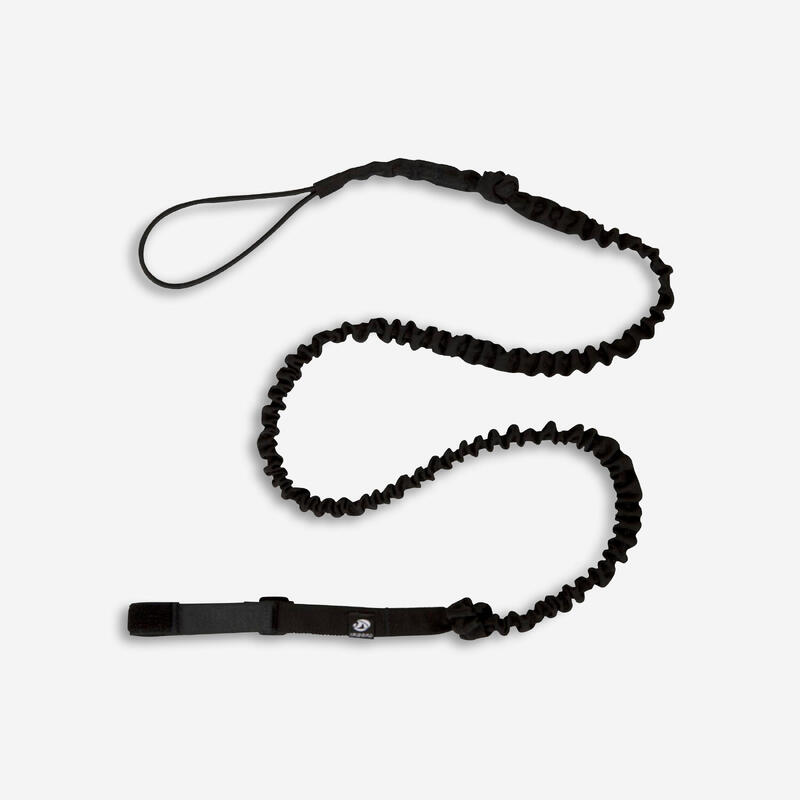 LEASH PAGAIE ELASTIQUE DE KAYAK DE RANDONNEE NOIR