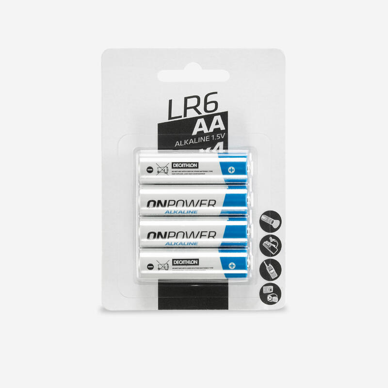Set of 4 LR06 alkaline batteries - AA