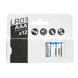 Batterier LR03-AAA alkaliska 12-pack