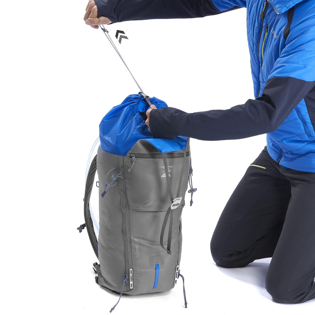 Alpinistički ruksak Sprint 22 l sivi