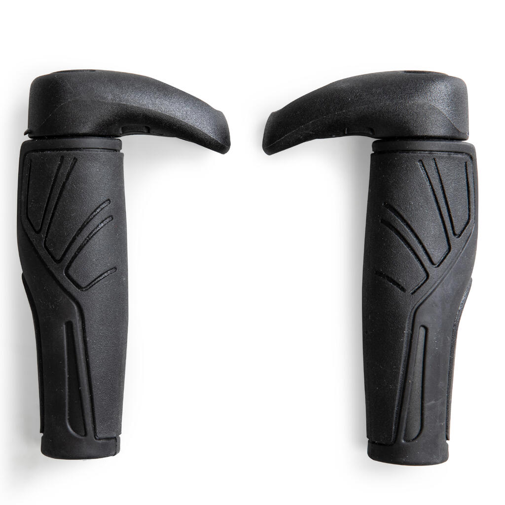 Ergonomic Bike Grips with Bar Ends