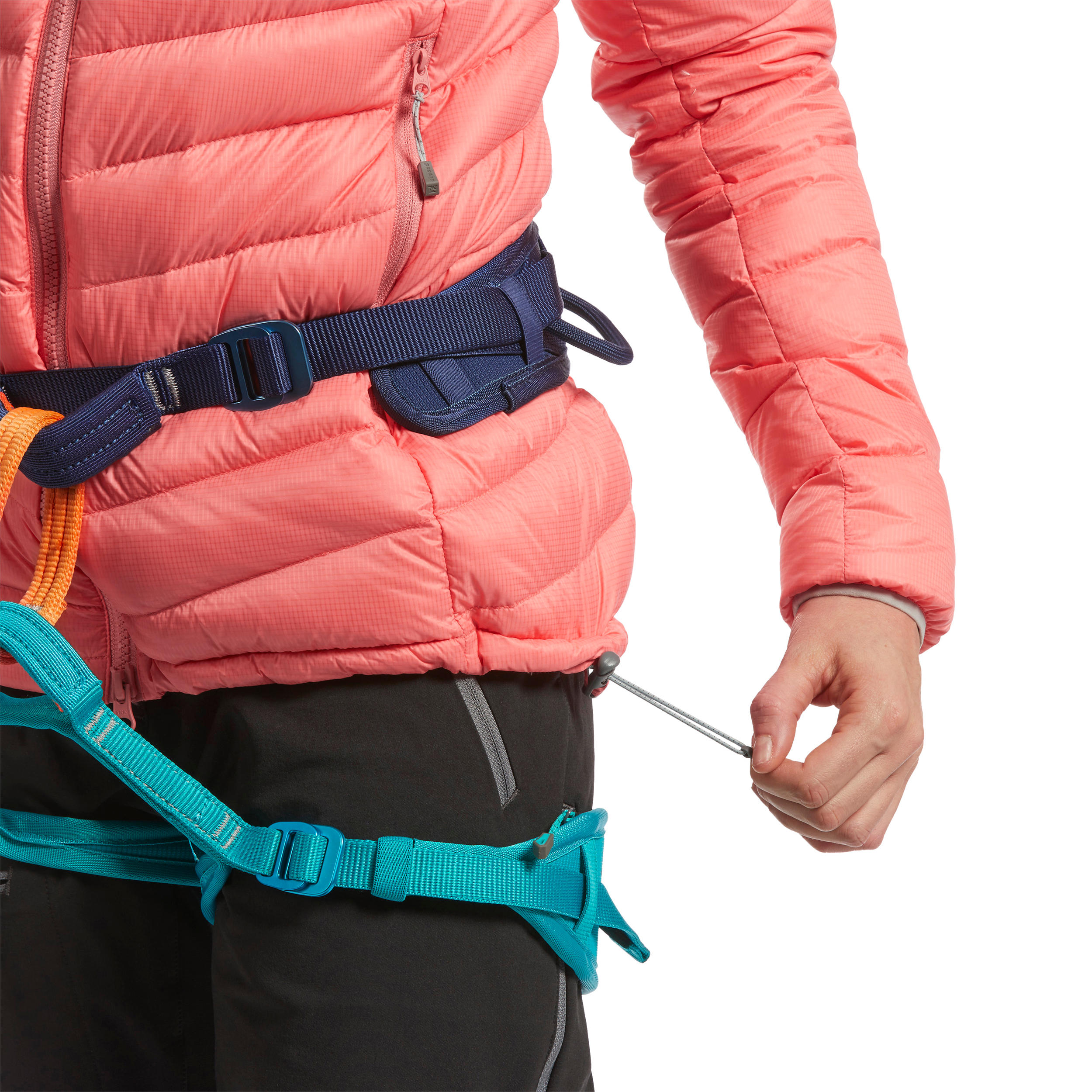 Donsjas voor bergsporten dames Alpinism Light koraal 8/14