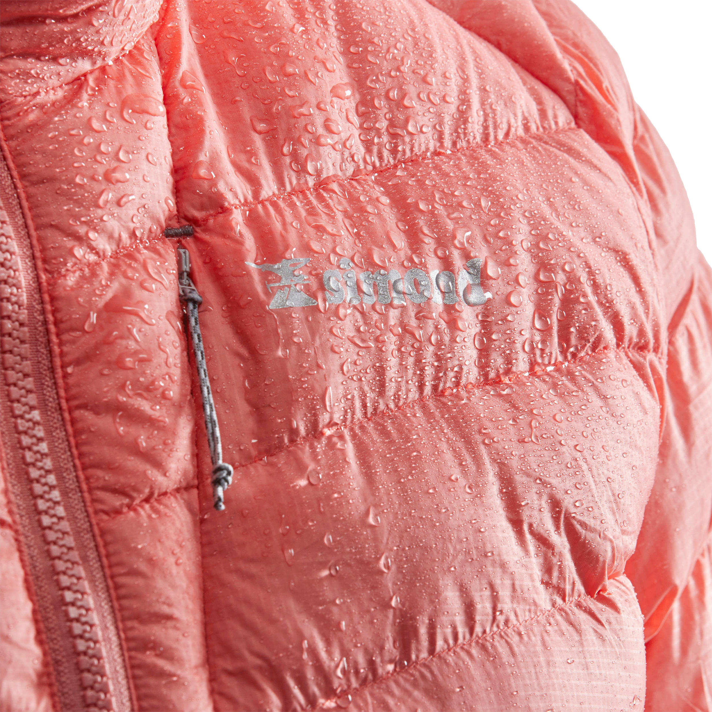 coral down jacket