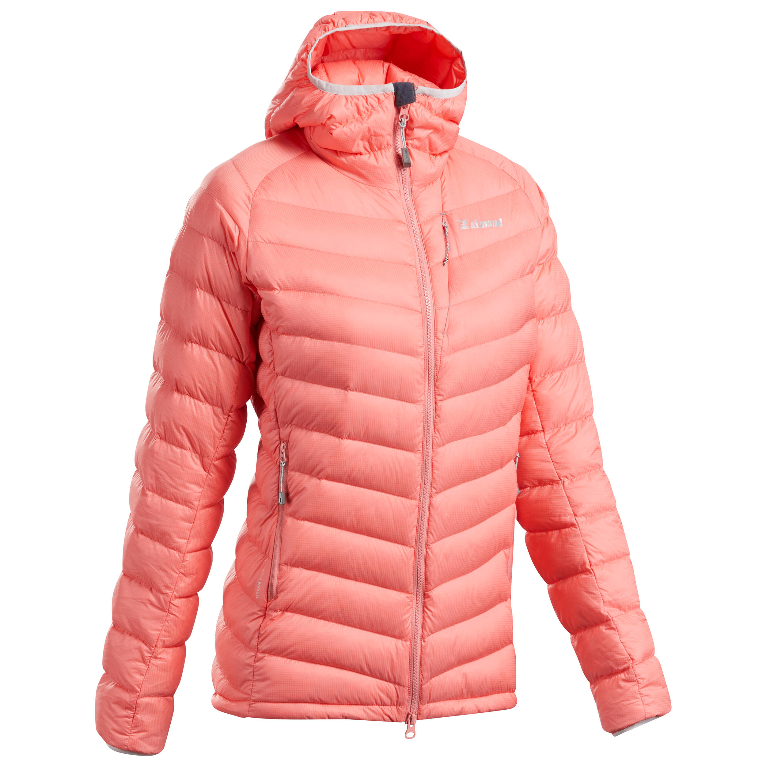 coral puffer jacket