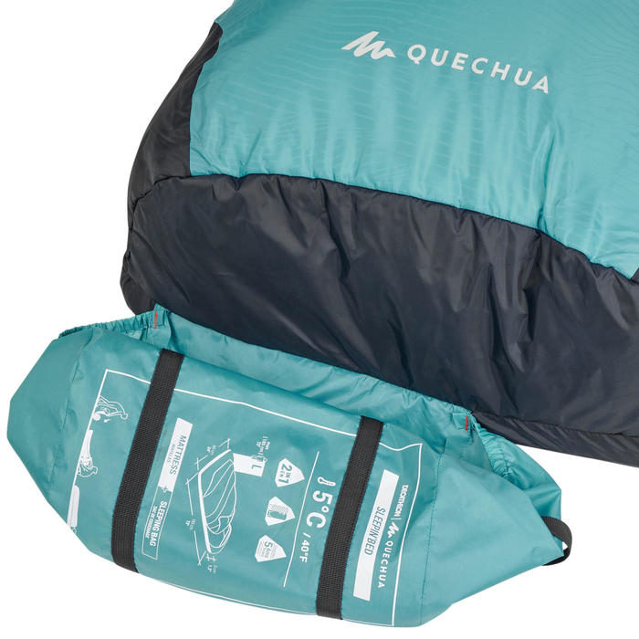 SLEEPIN BED MH500 SAC DE COUCHAGE ET MATELAS 2 EN 1 5°C L QUECHUA Decathlon