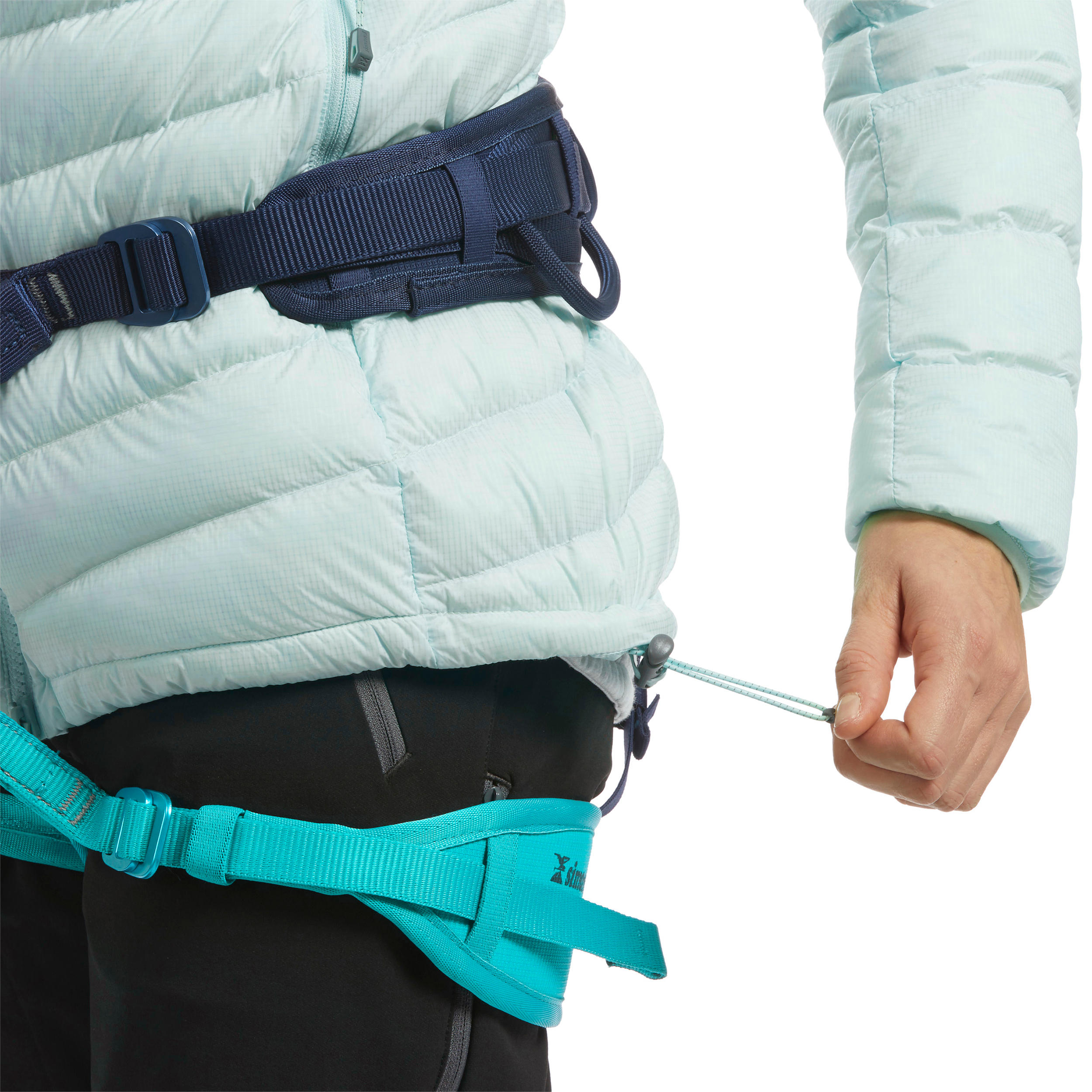 Women's Mountaineering Down Jacket - Alpinism Light Green Blue 10/13