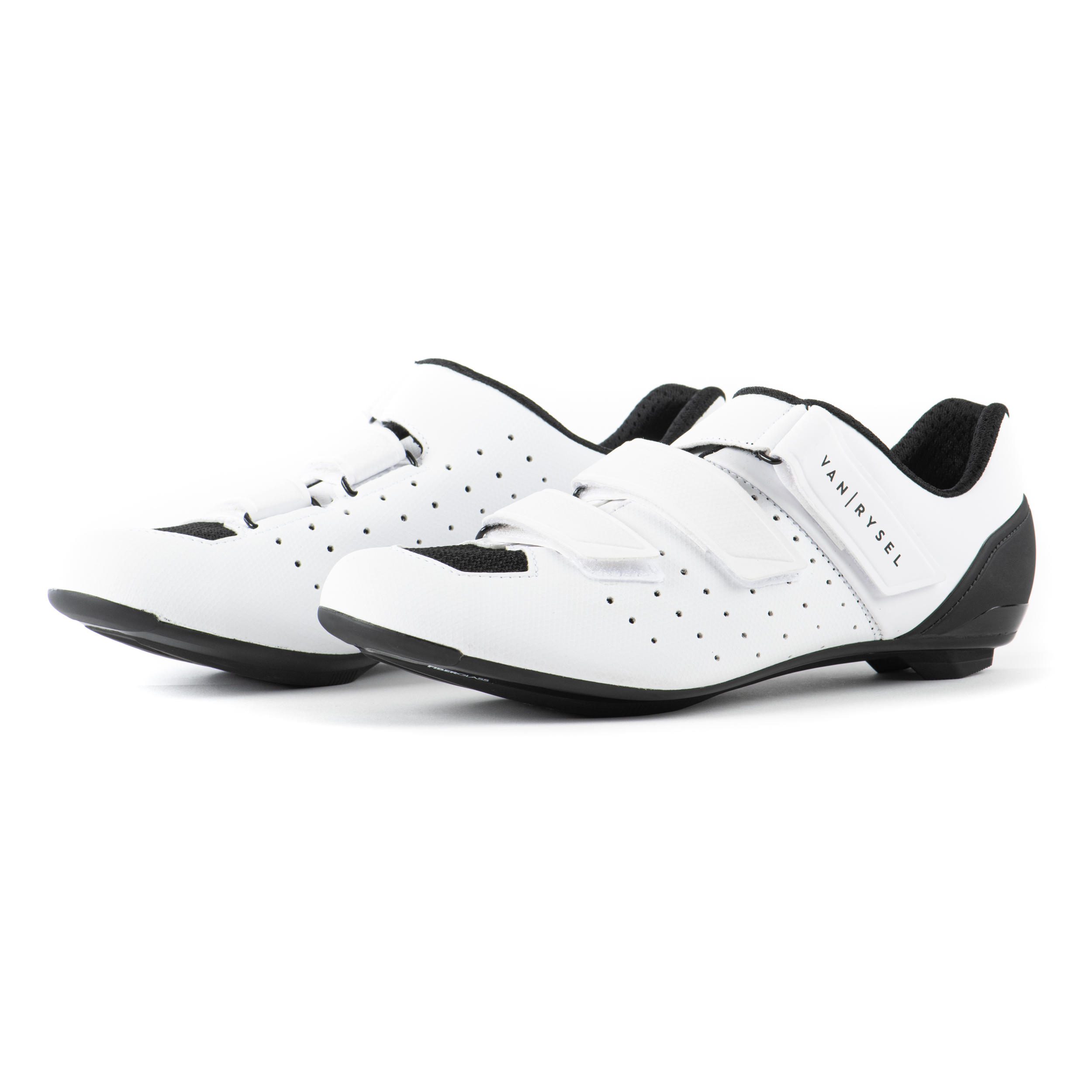 RCR500 Road Cycling Shoes White VAN RYSEL Decathlon