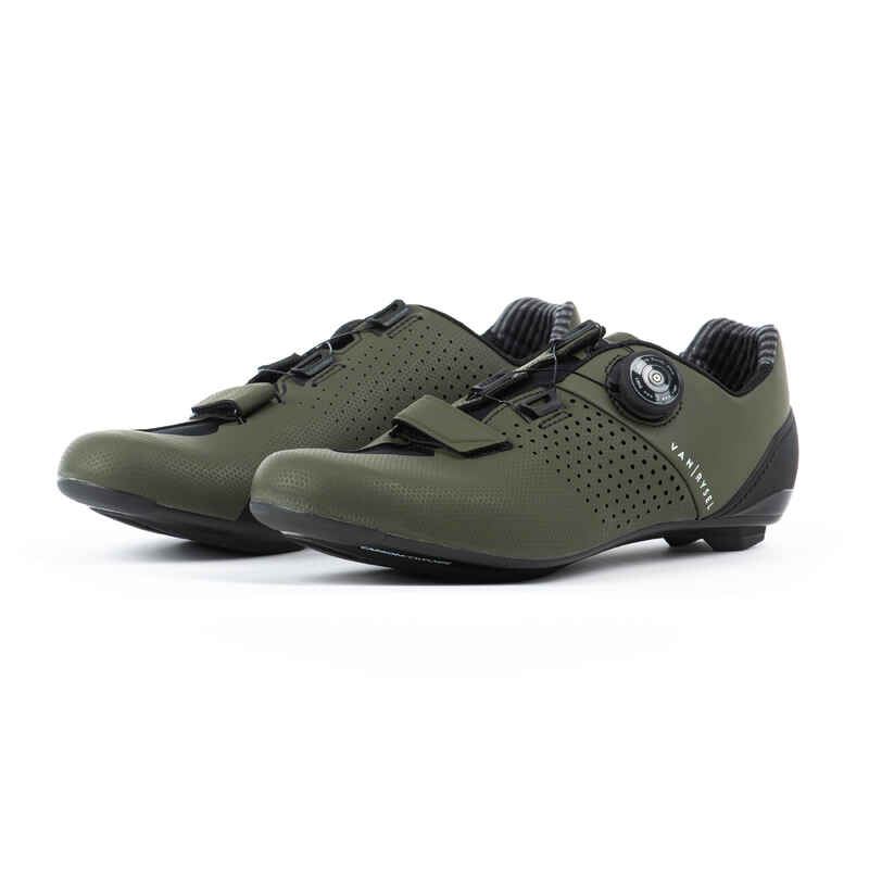 Fahrradschuhe Rennrad RR 520 KHAKI Fahrradschuhe Rennrad RR 520 KHAKI