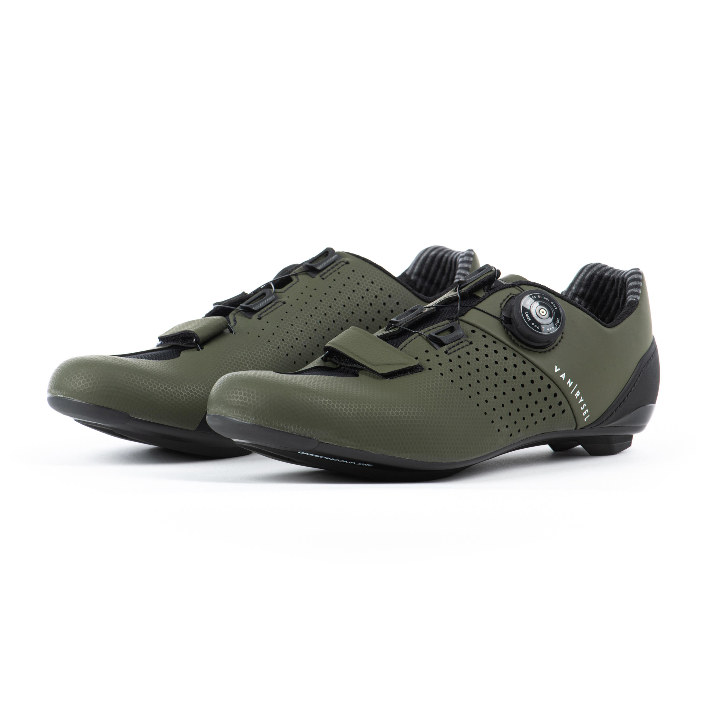 RCR520 Carbon Road Cycling Shoes - Khaki 2/5