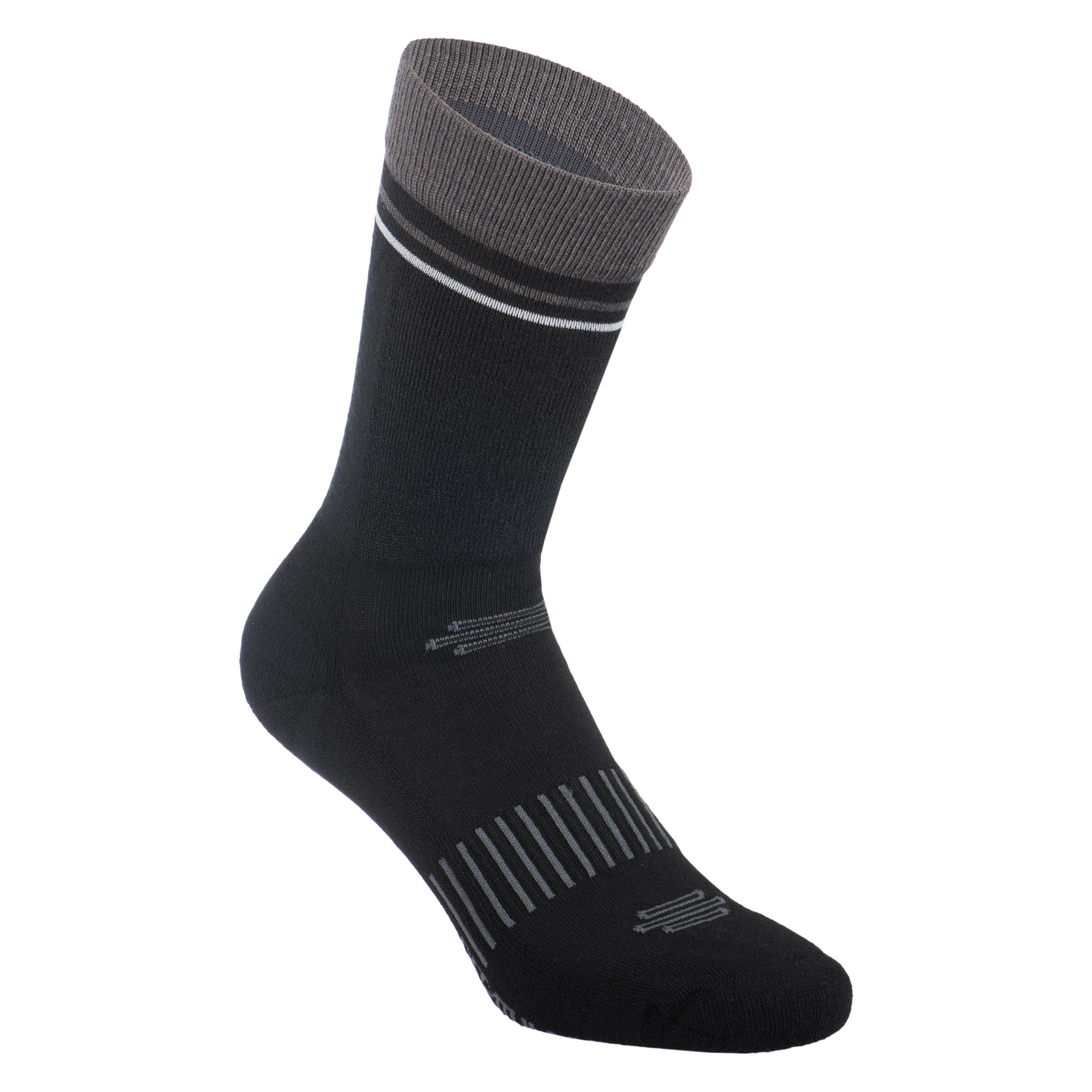 900 Winter Cycling Socks - Black/Grey 1/3