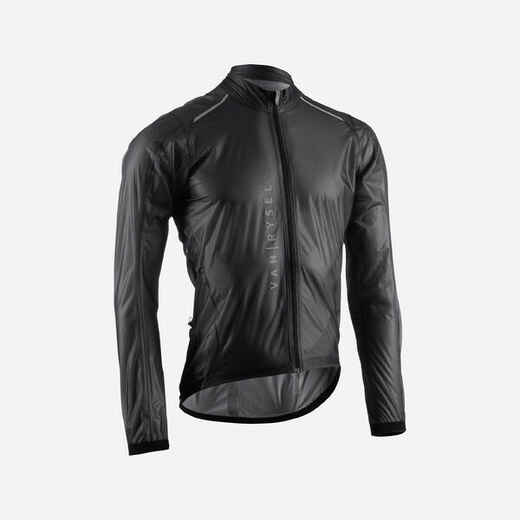 
      Biciklistička jakna za cestovni bicikl za zaštitu od kiše Ultralight muška crna
  