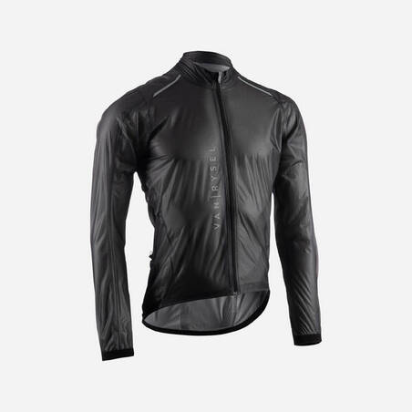 Racer Ultra-ringan Jaket Tahan Hujan - Hitam