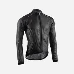 Chubasquero ciclismo hombre Van Rysel Ultralight Negro