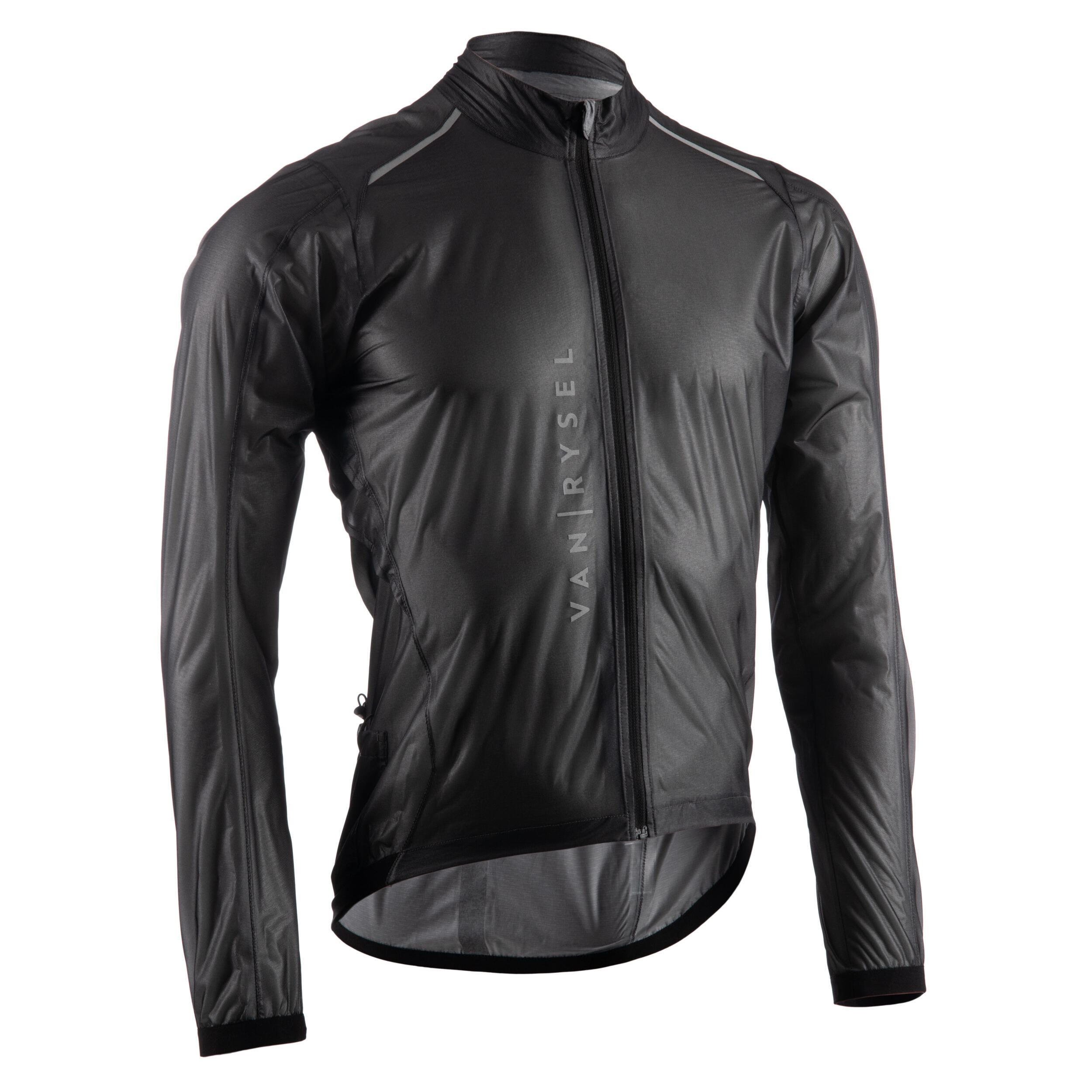 Jachetă ploaie ciclism Racer Ultralight Negru Bărbați Bărbaţi imagine 2022