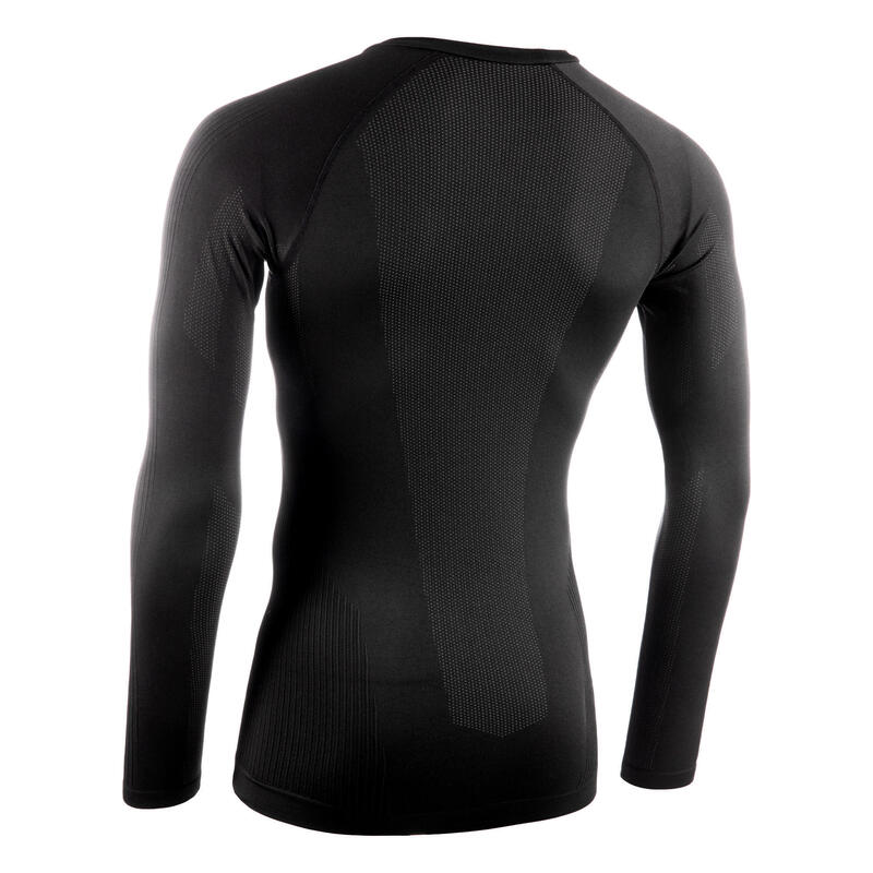 Maglia intima invernale TRAINING 500 nera