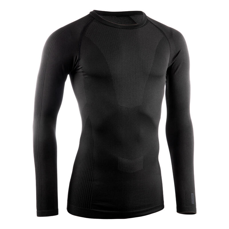 Maglia intima invernale TRAINING 500 nera