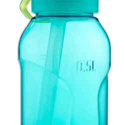 Μπουκάλι Νερού Πεζοπορίας 900 Αυτόμ. πώμα & καλαμάκι 0,5 λίτρ. Ecozen® Τιρκουάζ
