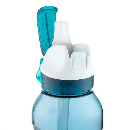 Cantimplora Botella Plástico Camping Quechua 900 Apertura Fácil 0,5 Litros Azul