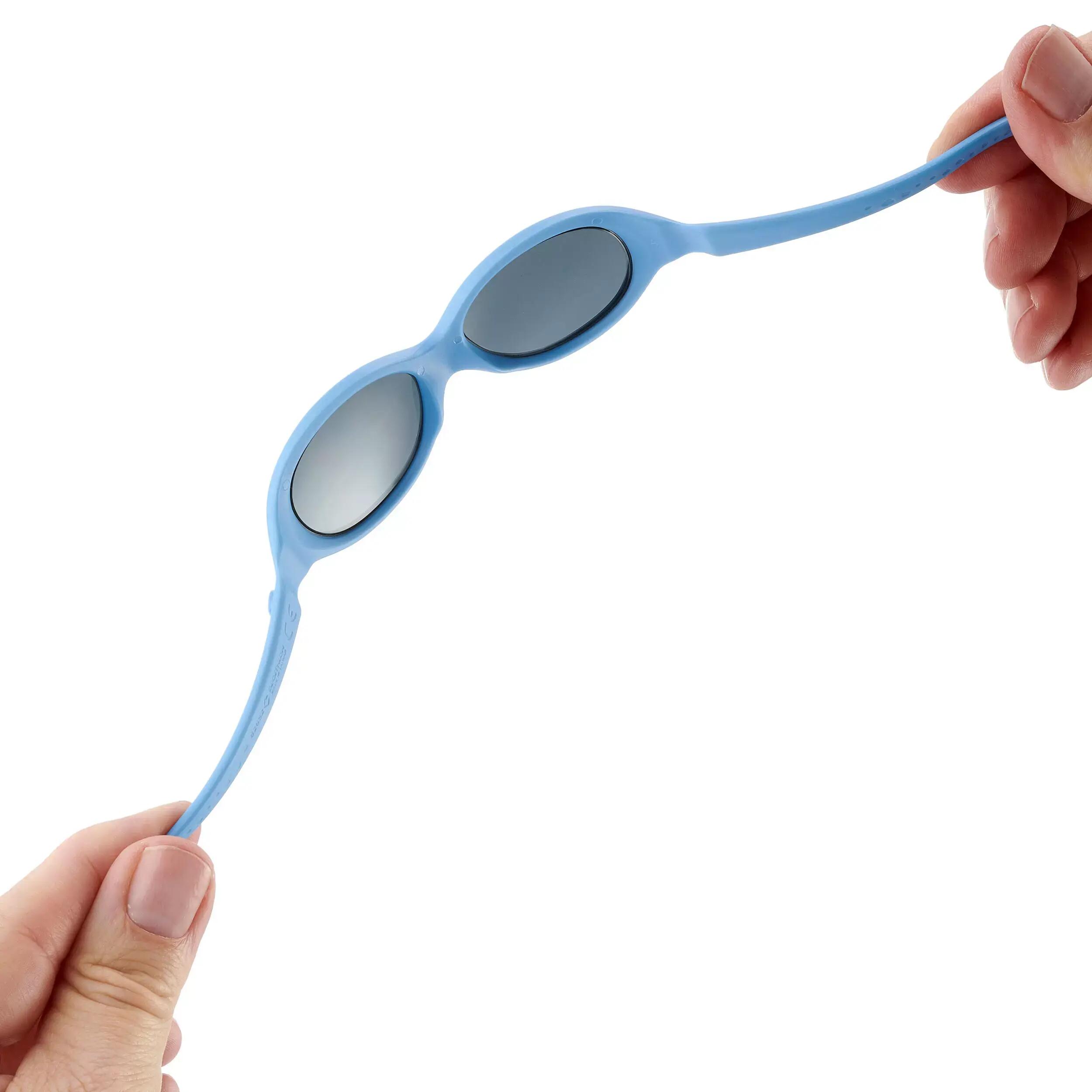 Gafas De Sol De Montaña MH B100 Categoría 4 Bebé Azul De 6 A 24 Meses 7/9