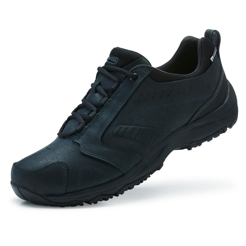 Freizeitschuhe Walking Nakuru wasserdicht Leder Herren schwarz