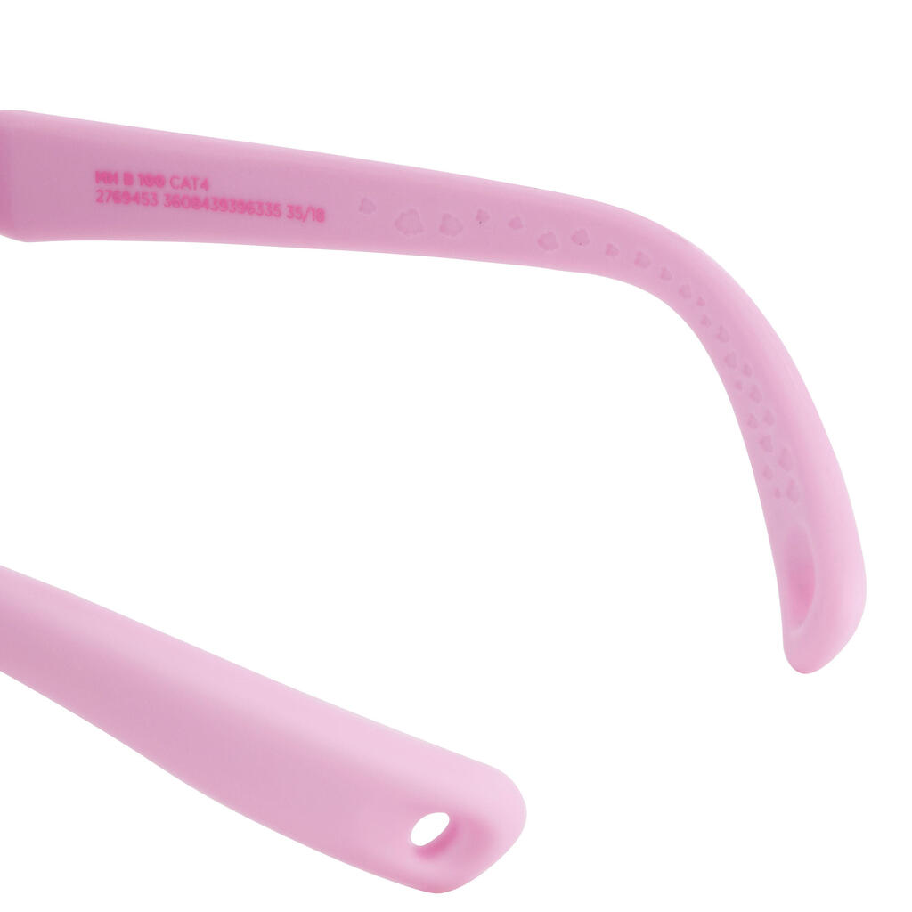 Gafas De Sol De Montaña MH B100 Categoría 4 Bebé Rosa De 6 A 24 Meses