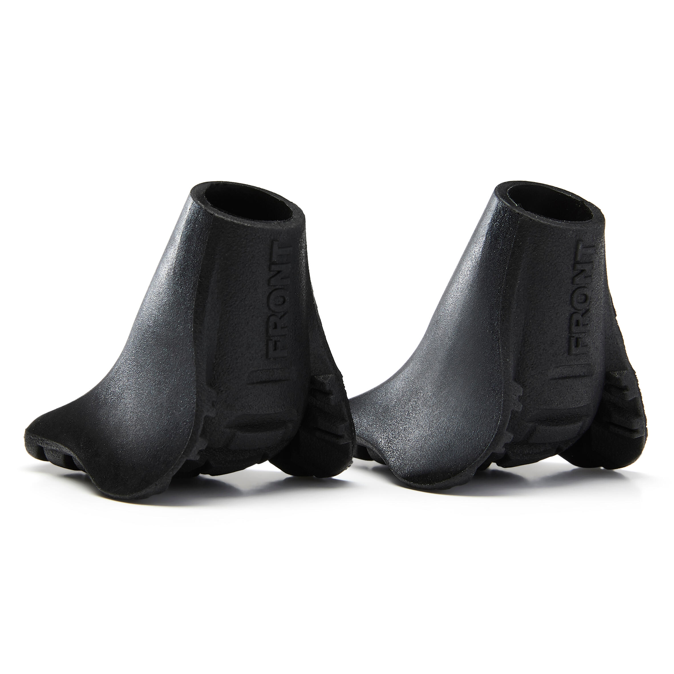 Rubber Walking Pole Tips PW Multifitpad black Newfeel Decathlon